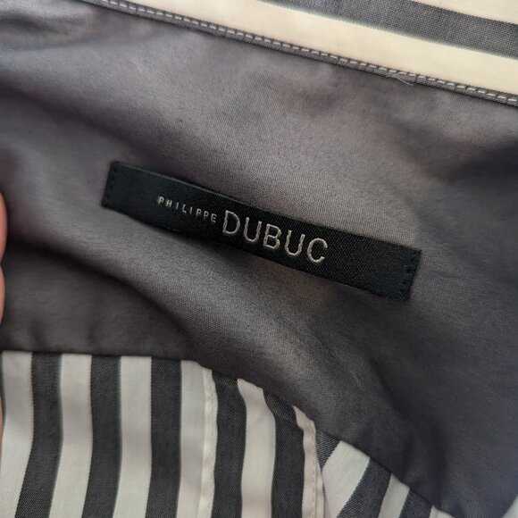 PHILIPPE DUBUC - Striped shirt - Sz 2 - Picture 7 of 10